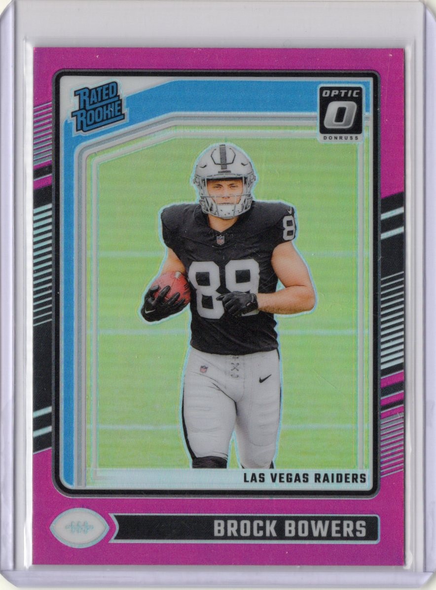 2024 Donruss Optic #215 Brock Bowers Pink