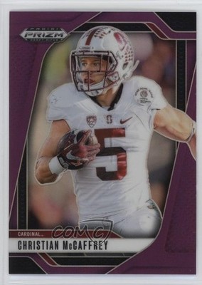 2025 Panini Prizm Draft Picks Purple Prizm 29/99 Christian McCaffrey #194 3s8