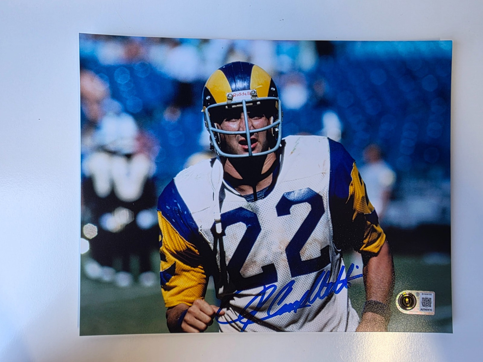 John Cappelletti Rams Signed Autographed 8X10 Photo COA BAS Beckett #BY009755