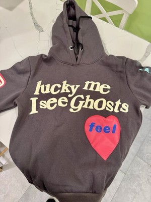 Lucky Me I See Ghosts Hoodie M Medium Kanye West Kid Cudi Camp Flog Gnaw Nov 11