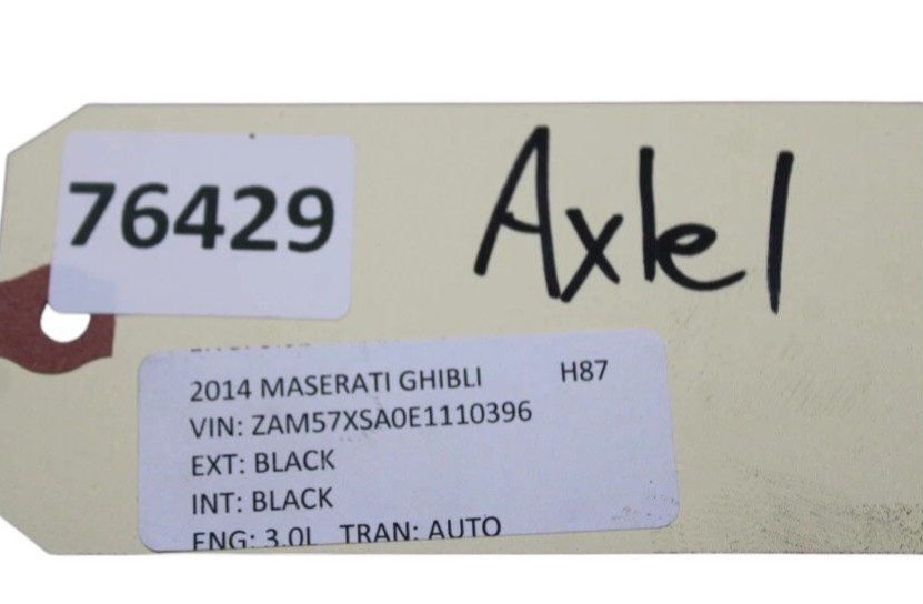 Maserati Ghibli 2014-2017 Rear Right Cv axle
