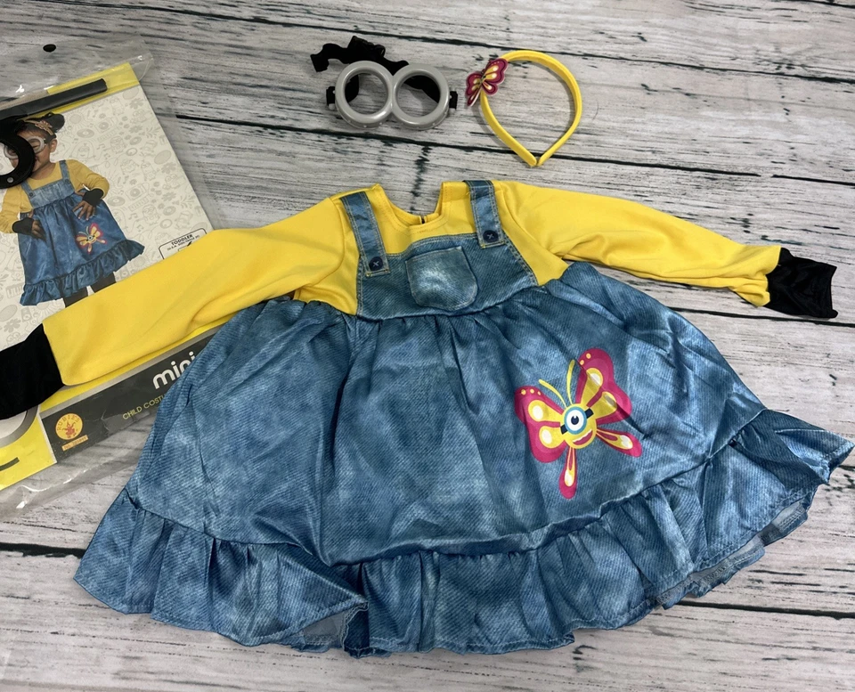 Vestido Tutú Minions Rise of Gru de Rubie para Niñas Minion Disfraz para Niños Talla 2T Foto 4 de 4