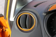 1x Ibiza 6J Lüftungsdüse Düse Lüftung mitte rechts Armaturenbrett orange schwarz