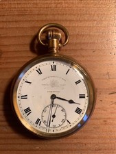 Antique Gold Plated  Full Hunter Pocket Watch by Thomas Russell & Son Liverpool