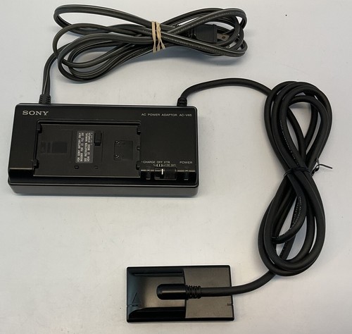 Sony AC-V65 Power Adapter + Charger for Camcorder. OEM. 10V. Tested Works.