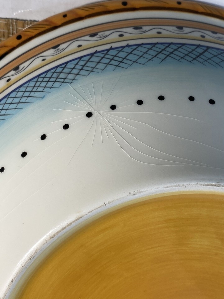 Villa Paradiso Large 13.5” Serving Bowl By Tabletops Gallery Hand