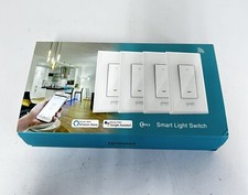 Gosund 4 Pack Smart Switch Wall Light WiFi Remote for Alexa  Google Control