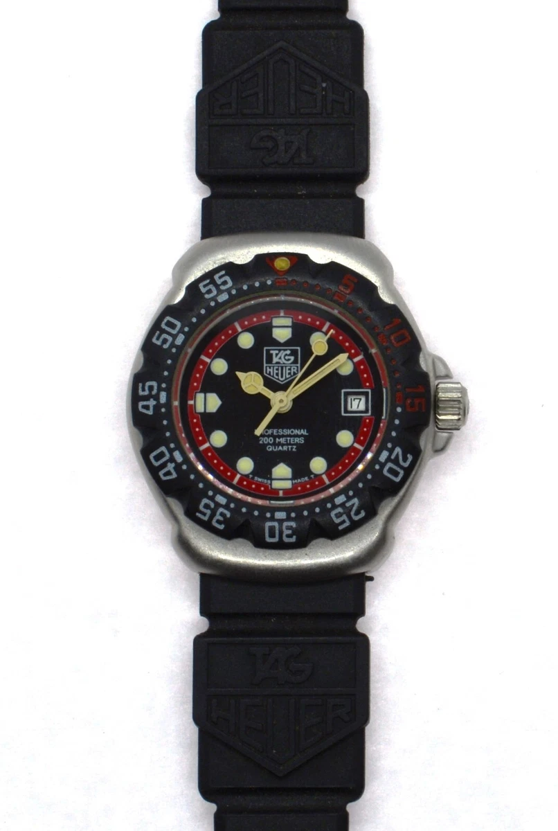 Ladies Tag Heuer F1 Formula 1 Professional Black Red 28mm Watch