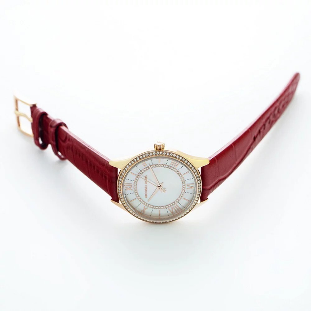Michael Kors Lauryn Crystal White Mother of Pearl Dial