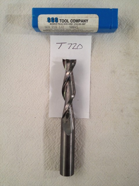 1 NEW SGS 1 2 DIAMETER CARBIDE WOOD ROUTER. 2 FLUTE. UP 