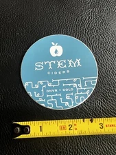 Denver STEM CIDERS BREWERY BEER STICKER Colorado Brew Brewing CO Stems Cider