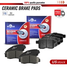 Front And Rear Ceramic Brake Pads For 2008 2009 2010 2011 Honda Accord Ex Ex-l