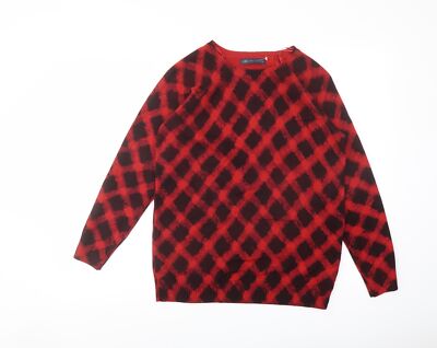 Marks & Spencer Damen Pullover Rot Acrylmischung Größe 1