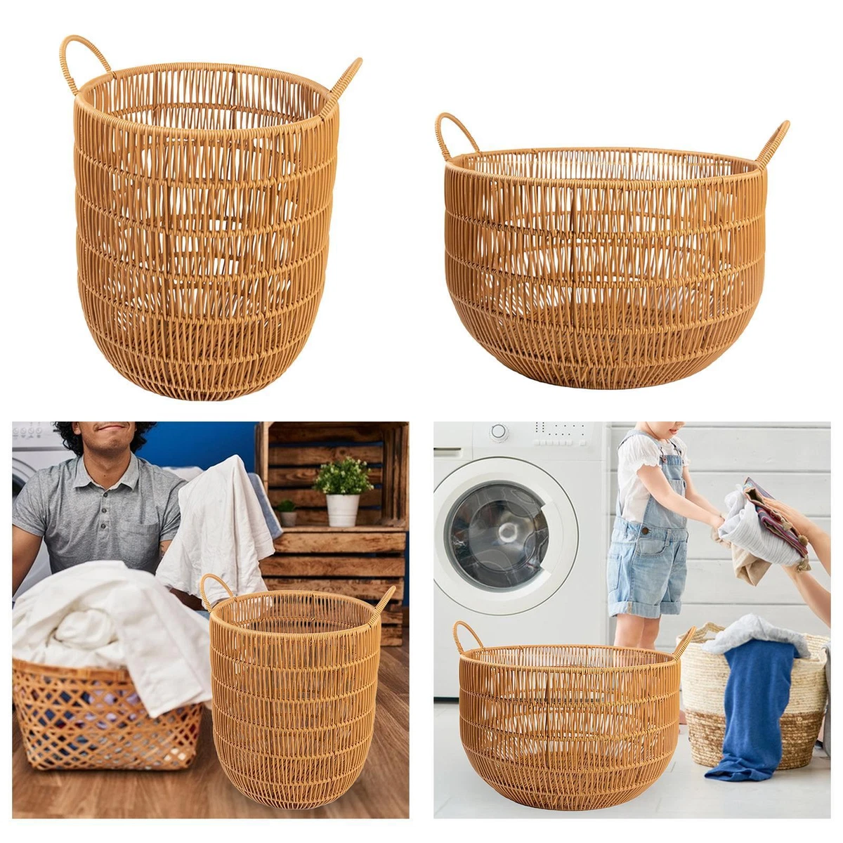 Handwoven Storage Baskets Toys Organizer Basket Nursery Toy