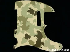 *NEW Telecaster PICKGUARD for Fender USA Standard Tele 8 Hole Green Camo Print