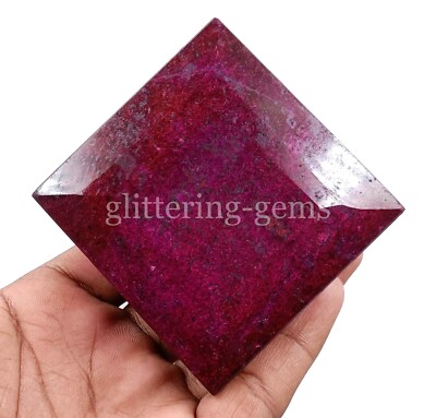 Red Ruby Faceted 2087 CT Natural Emerald Shape Loose Gemstone IGL CERTIFIED 5DA