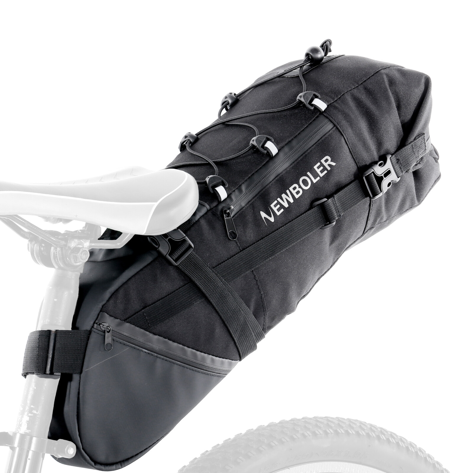 Back Loader Bicicleta Bolsa Bikepacking Packing Impermeable 10L Sillín M0A7