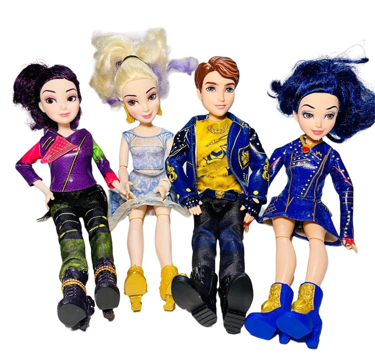 disney descendants dolls eve,mal, ben isle of the lost Set Of 4