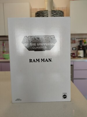 RAM MAN,MOTUC CLASSICS,MASTERS OF THE UNIVERSE RARO, NUOVO DI ZECCA 