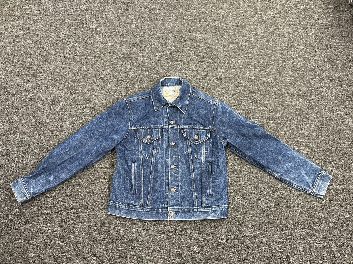 Levi’s AUTHORIZED VINTAGE TRUCKER JACKET $248 Levi's Authorized Vintage Trucker Denim Jacket Blue Sz S Made