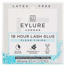 Eylure 18 Hour Lash Glue - Latex Free & Vegan Friendly - Clear Finish 4.5ml