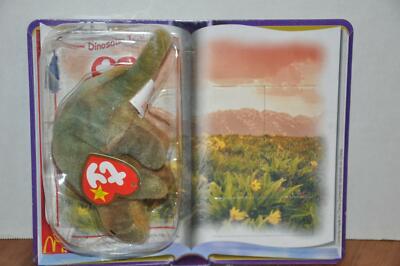 Ty Beanie Baby Dinosaur Trio Steg McDonalds New ERROR PACKAGE