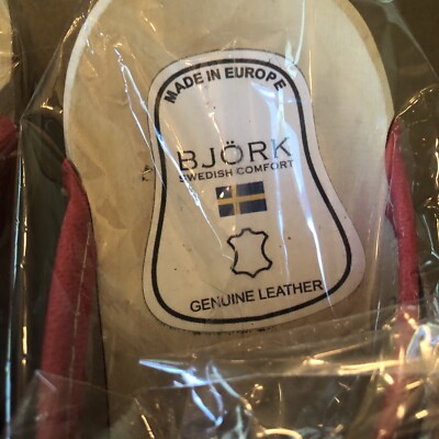 björk red clogs women size 39 European size or 8.5 us