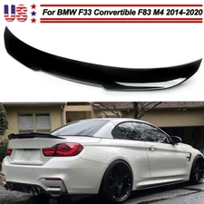 Gloss Black Duckbill PSM Style Rear Trunk Spoiler For BMW F33 Convertible F83 M4