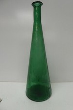 ART GLASS ITALIAN MID CENTURY VINTAGE GREEN GENIE BOTTLE DECANTER