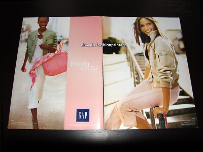 GAP 2-Page PRINT AD Spring 2004 MINI ANDEN Kiara Kabukuru FRESH CROP