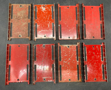 8 GILBERT ERECTOR SET PART EJ GEAR BOX BASE PLATE RED PAINTED STEEL
