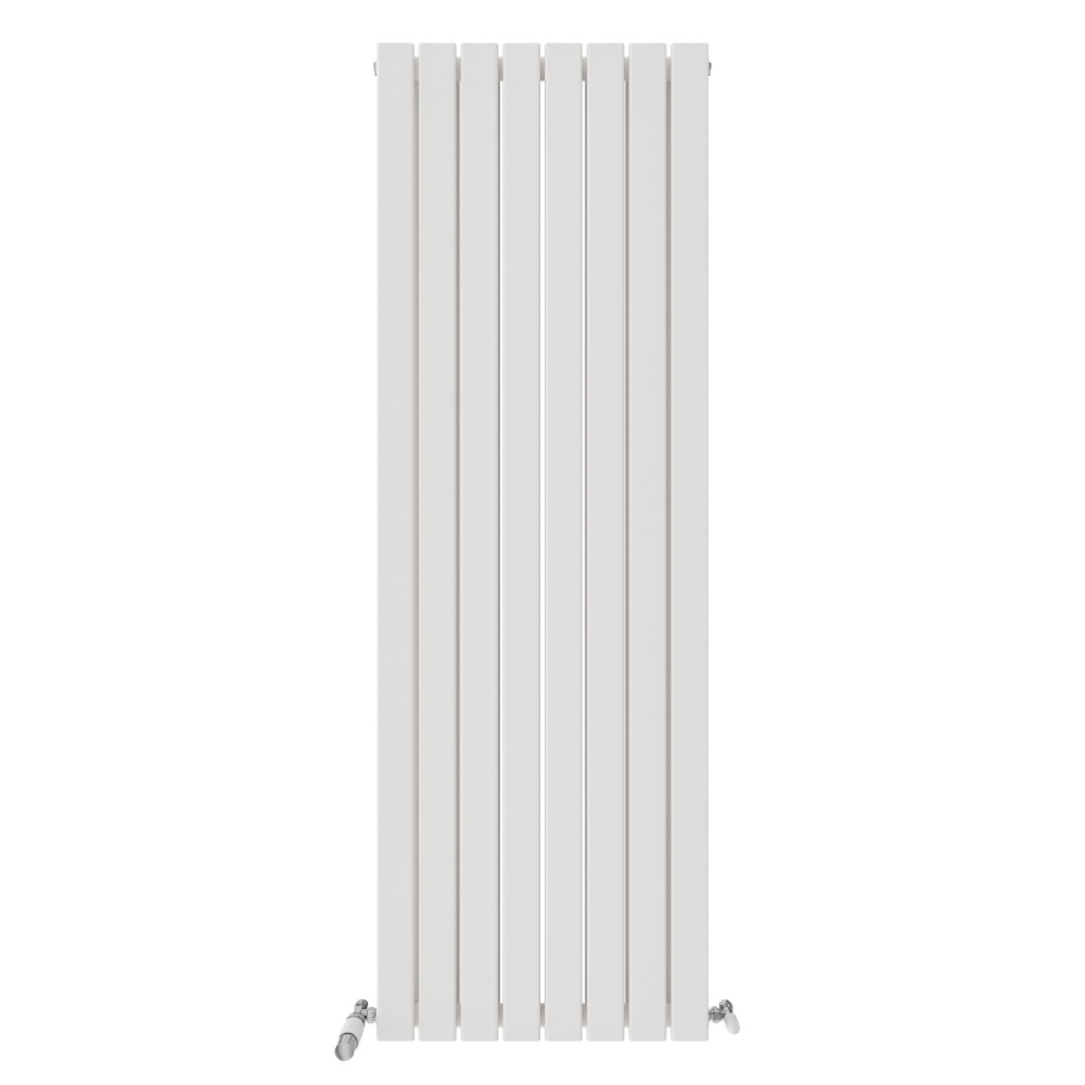 Double Vertical Radiator Designer Flat Panel Columns Heating White 1800x608mm