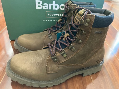 Barbour Men's Chiltern Waterproof Leather Derby Boot Brown SZ UK 7 / USA 8 - Picture 9 of 18