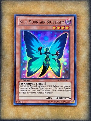 Yugioh Blue Mountain Butterspy NUMH-EN012 Super Rare 1st Ed NM