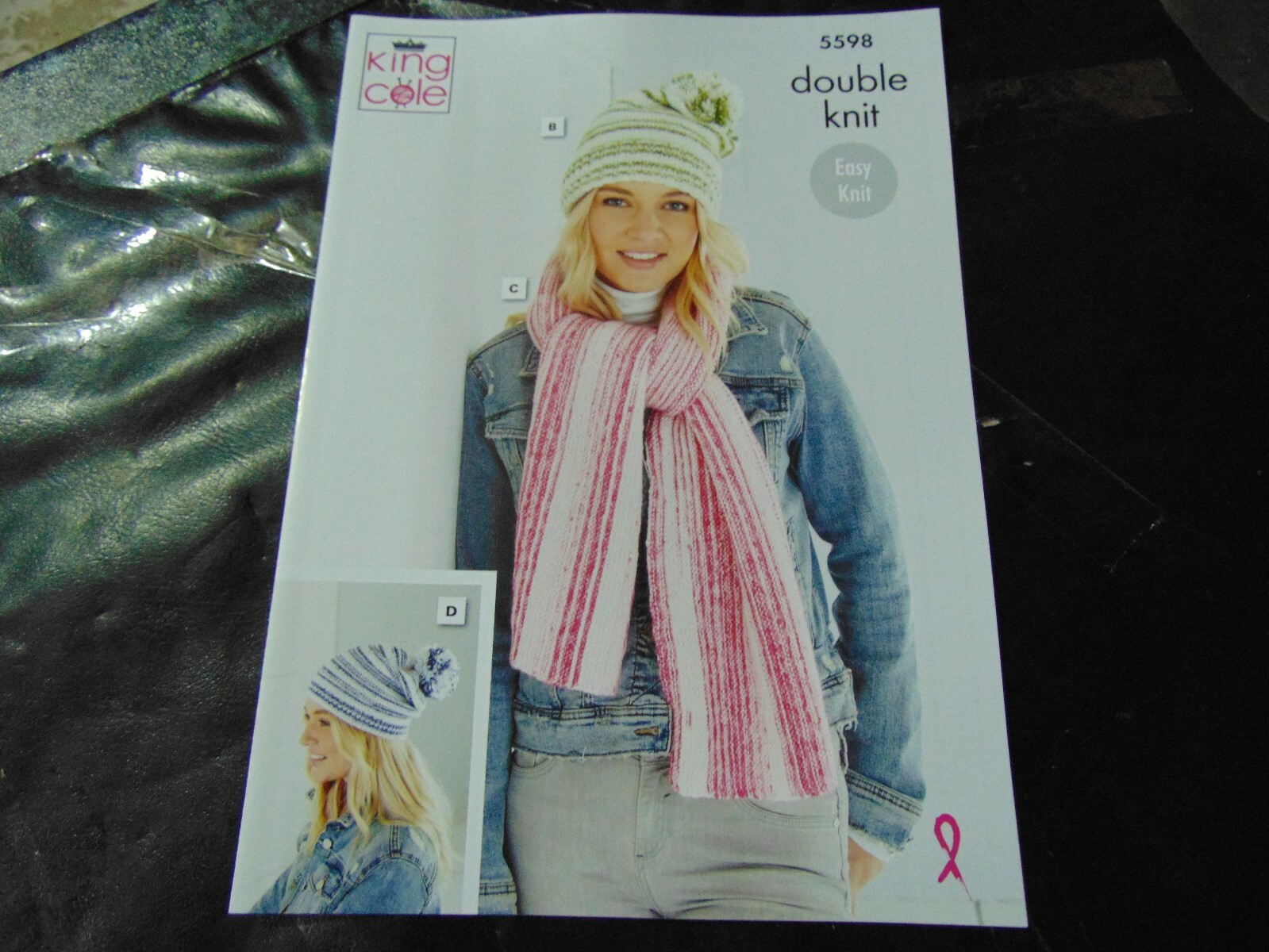 KING COLE DOUBLE KNITTING PATTERN 5598 Hats, Beret and Scarves