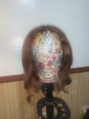 Rooted Merlot  16  Lace Front Human Hair Wig Pre Owned