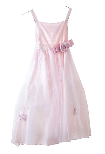 Robe Fille Frances Johnston Simi Bleue - Taille 10 - Coton 100% - Sans Manches - Genoux - Occasion TB