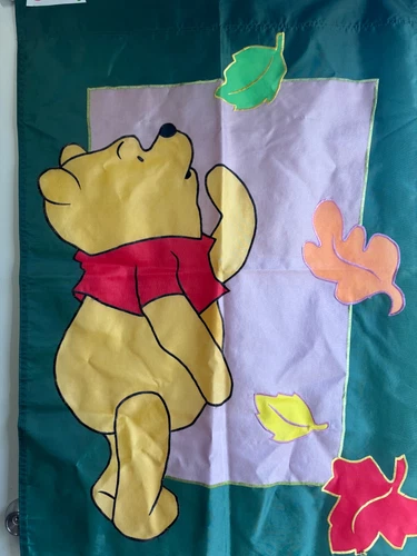 Disney Winnie The Pooh Leaves Fall Autumn Outdoor Flag