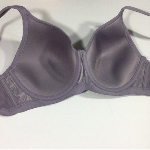 NWT LEADING LADY GREY LAVENDER LINED FULL COVERAGE BRA 36C - Picture 5 of 10
