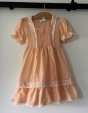 Montgomery Ward Vintage Peach Lace Girls Dress