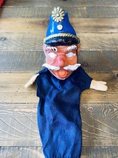 Vintage German Hand Puppet Vinyl Rubber Plastic Head Germany Police Offer Cop