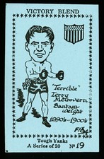 1994 TERRY McGOVERN Victory Blend (Rover 1984) TOUGH YANKS Series 1 Boxing Card