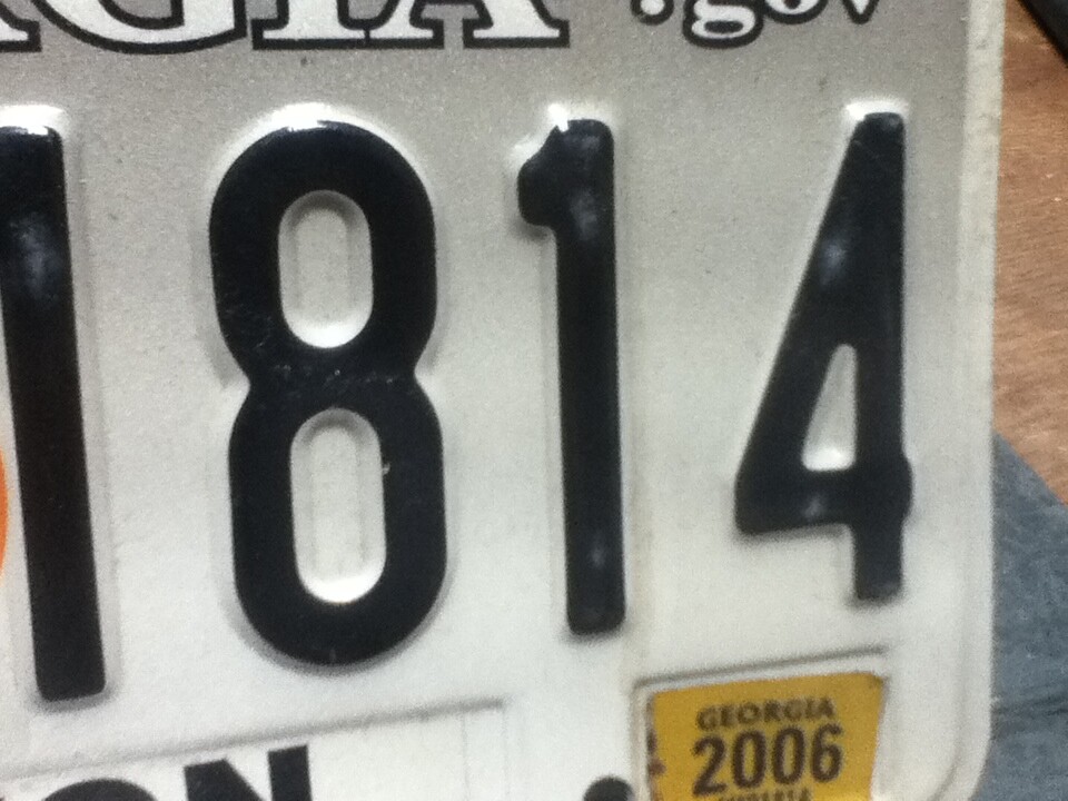 License Plate Tag GA Fulton AHQ 1814 2006 Rustic USA eBay