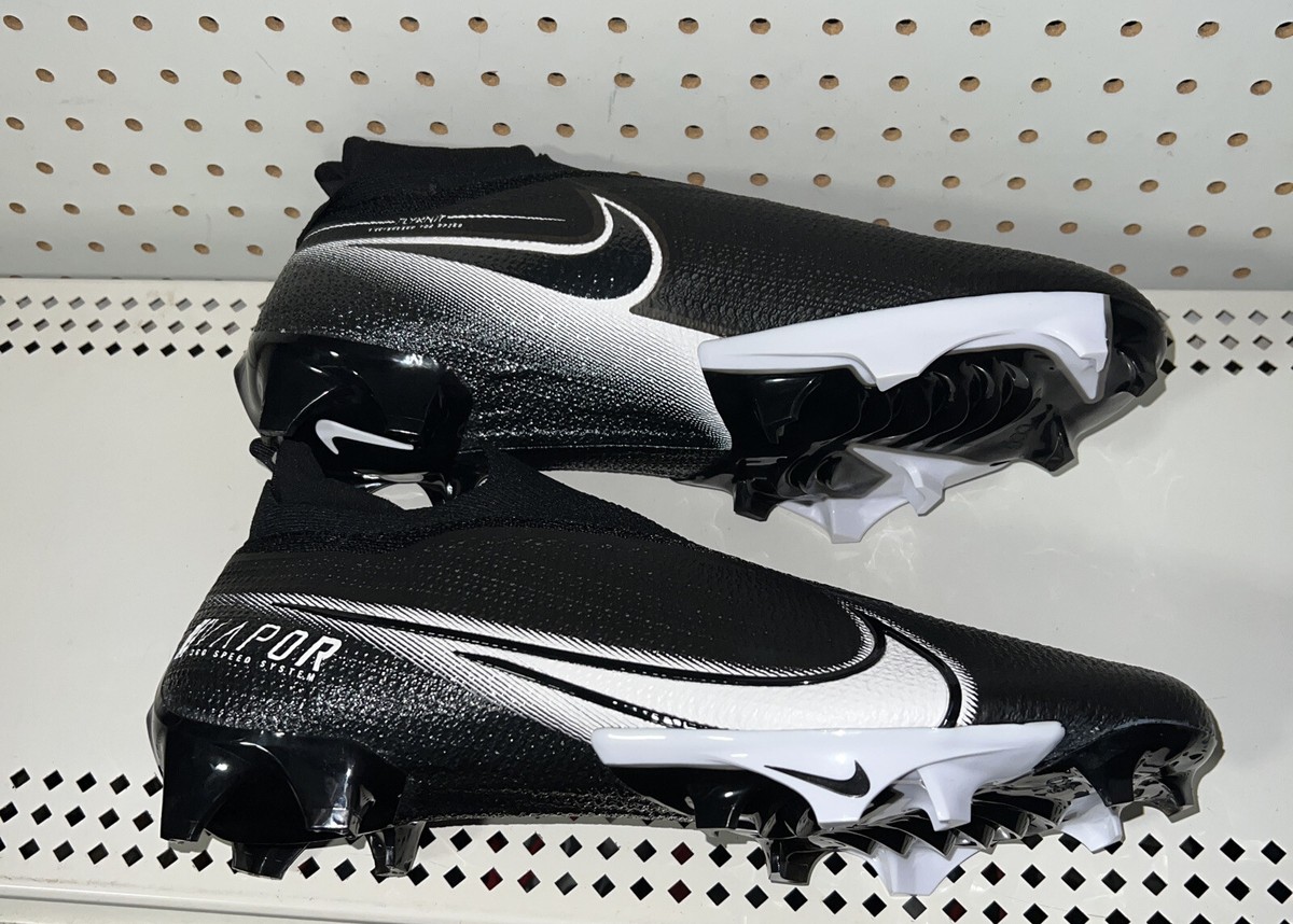 Nike Vapor Edge 360 Elite Football Cleats Black White CV6282-009 Men’s Size Nike Vapor Edge Elite 360 Flyknit Black White Football  main image 2