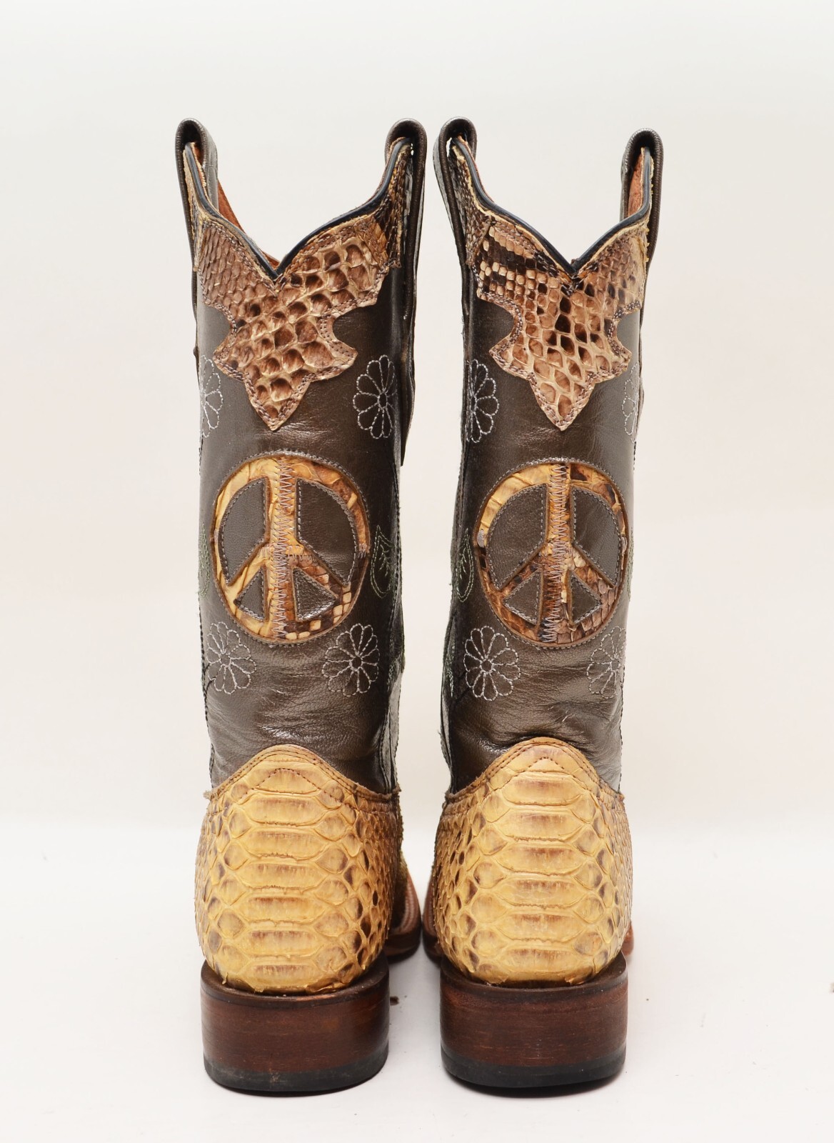 Resistol Ranch  Python and Leather Western Boots … - image 3
