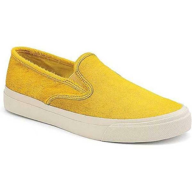yellow sperry sneakers