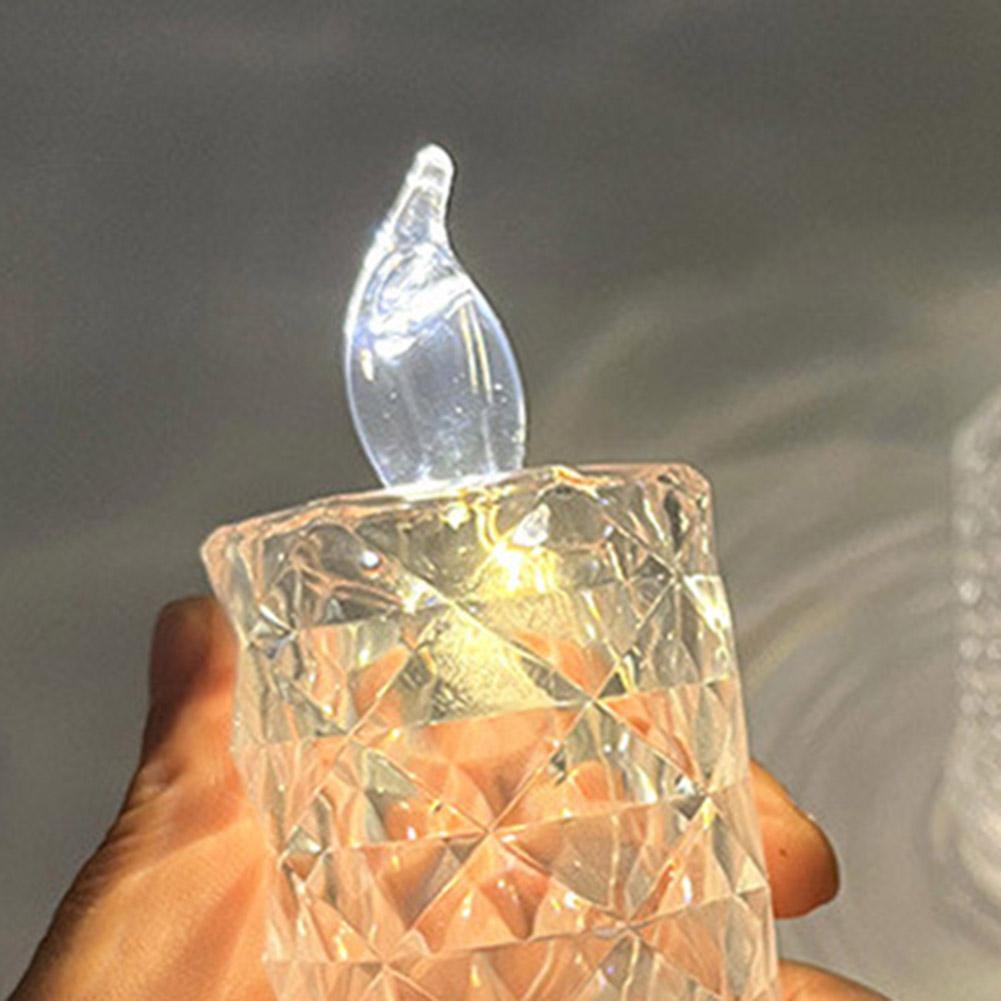 MY LED Candle Lights Creative Romantic Crystal Candles Lamp for Home