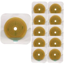 10pcs Adhesive Skin Barriers for two-piece Drainable Pouch Ostomy Barrier