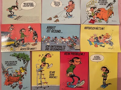 Gaston Lagaffe Postkarten Sammlerstück  10 ´er Set