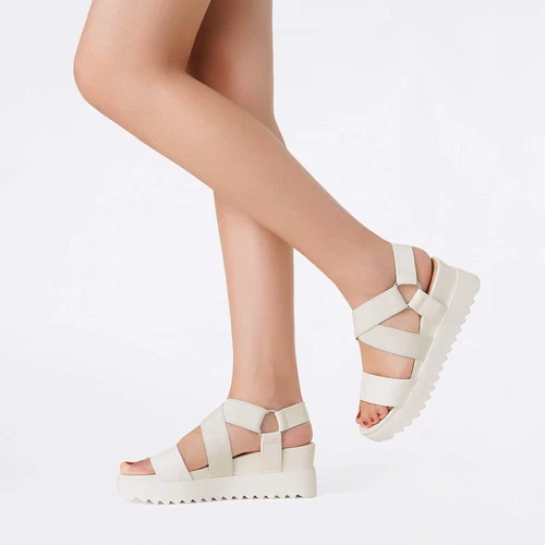 Women Open Toe Ankle Strap Summer Casual Platform Wedge Sandals US size 5-11 - Picture 24 of 24
